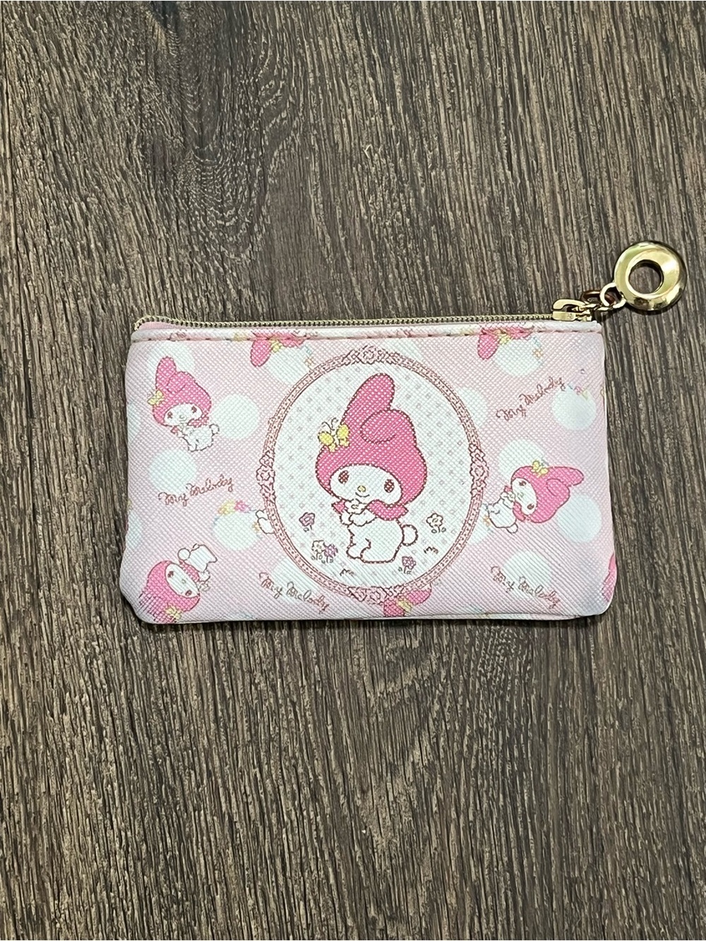 Sanrio My Melody Pink Zip Coin Purse Card Holder Mini Pouch Kawaii